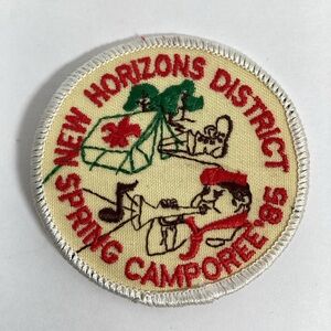 1985 New Horizons District Spring Camporee BSA Scouts Patch